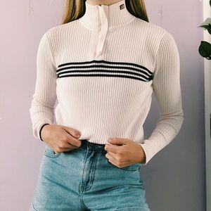 Vintage Ralph Lauren zip up turtle neck